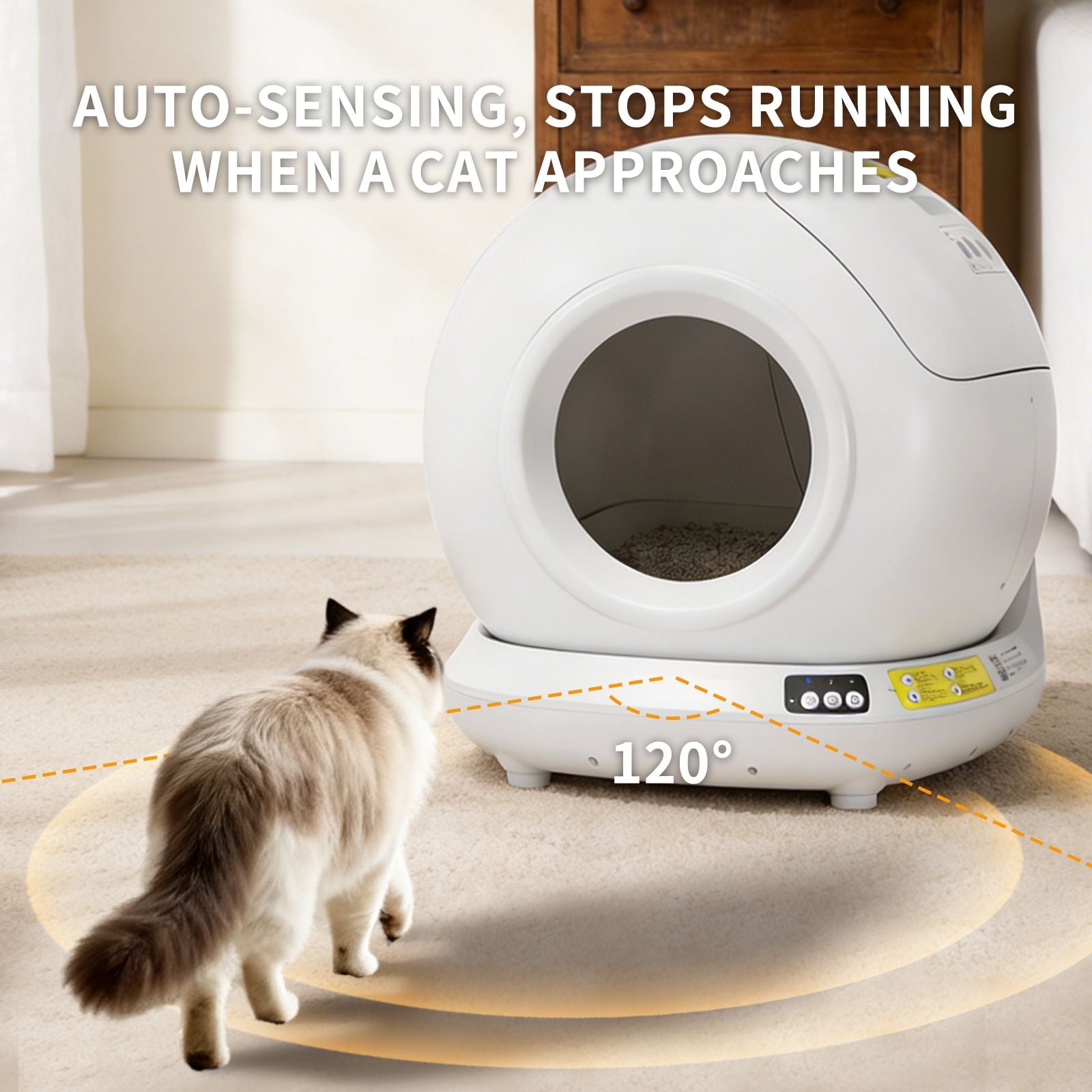 Best Automatic Cat Litter Box, 78L Fully Enclosed Tuya APP Smart