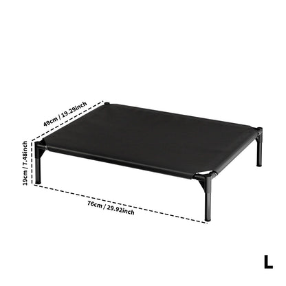 Breathable Raised Oxford Pet Bed Fits Small to Large Dogs