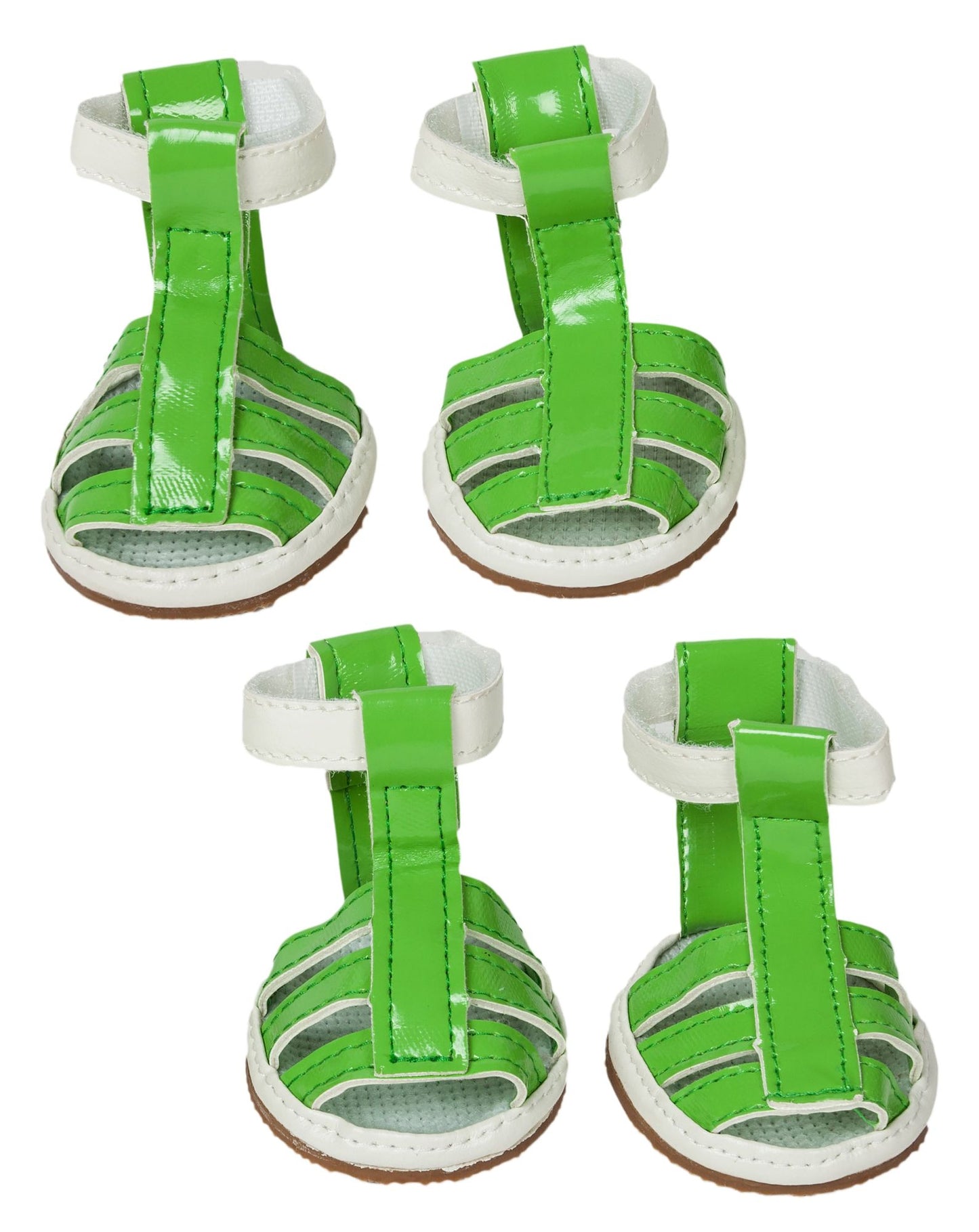 Buckle-Supportive Pvc Waterproof Pet Sandals Shoes - Set of 4