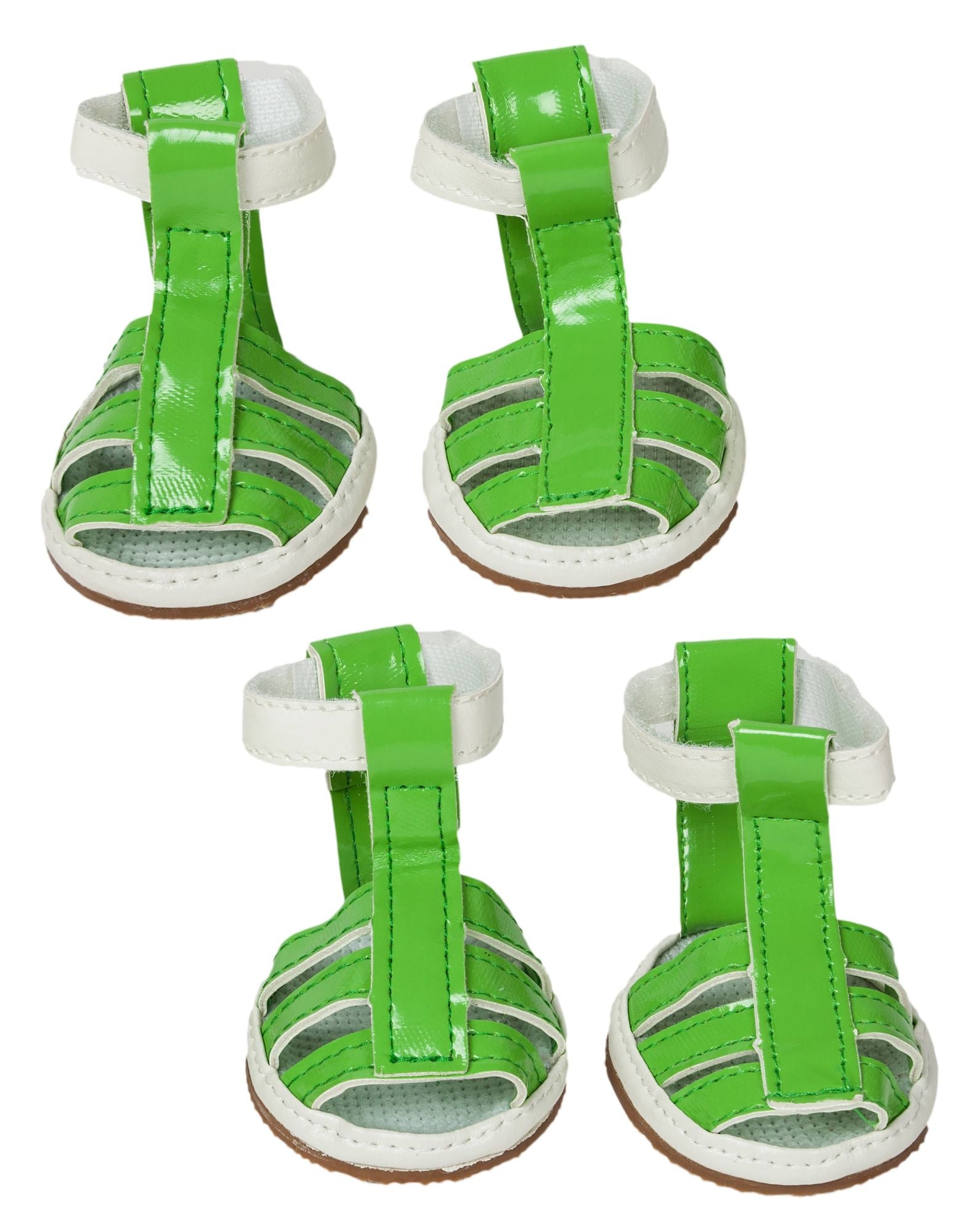 Buckle-Supportive Pvc Waterproof Pet Sandals Shoes - Set of 4