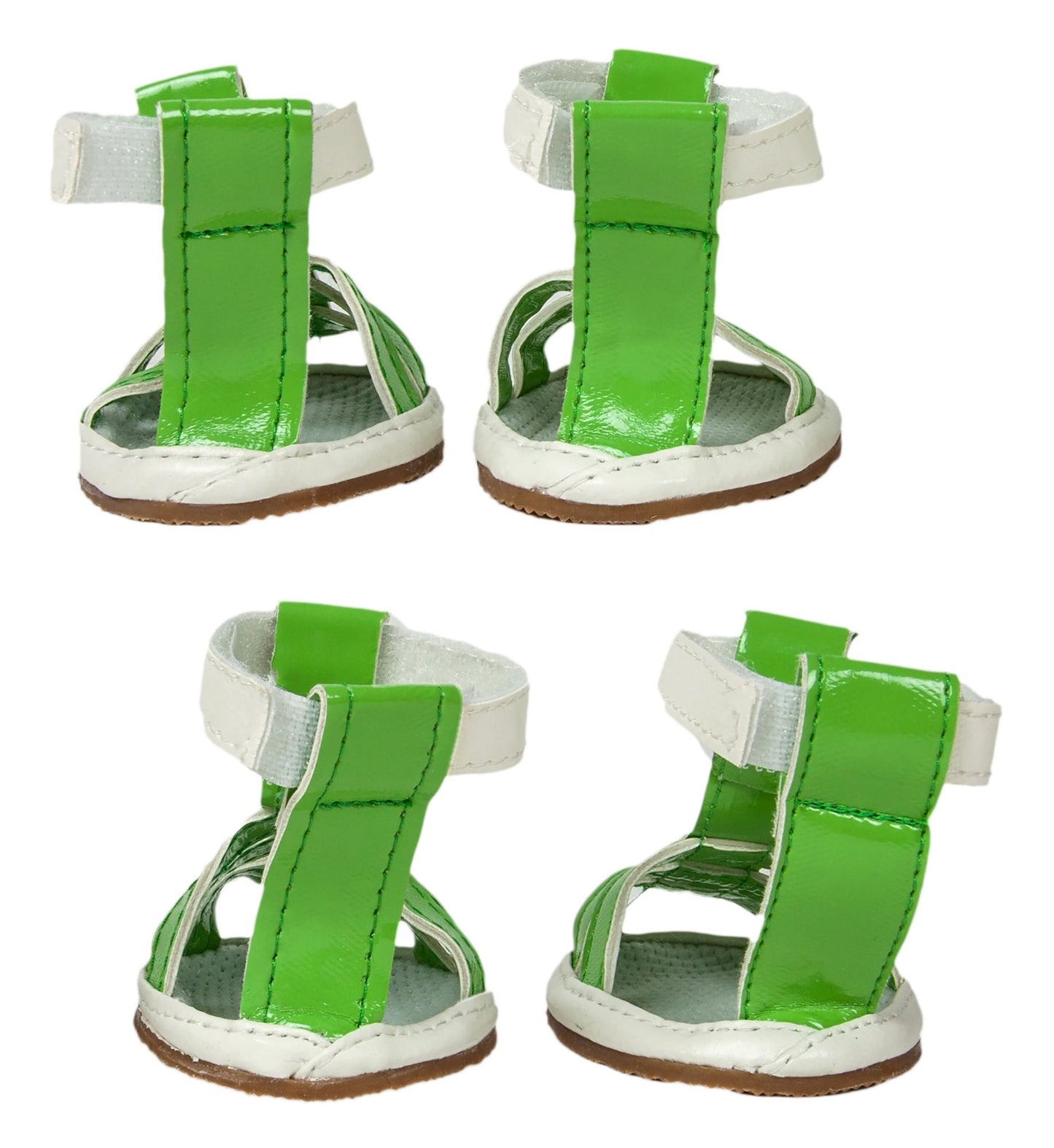Buckle-Supportive Pvc Waterproof Pet Sandals Shoes - Set of 4