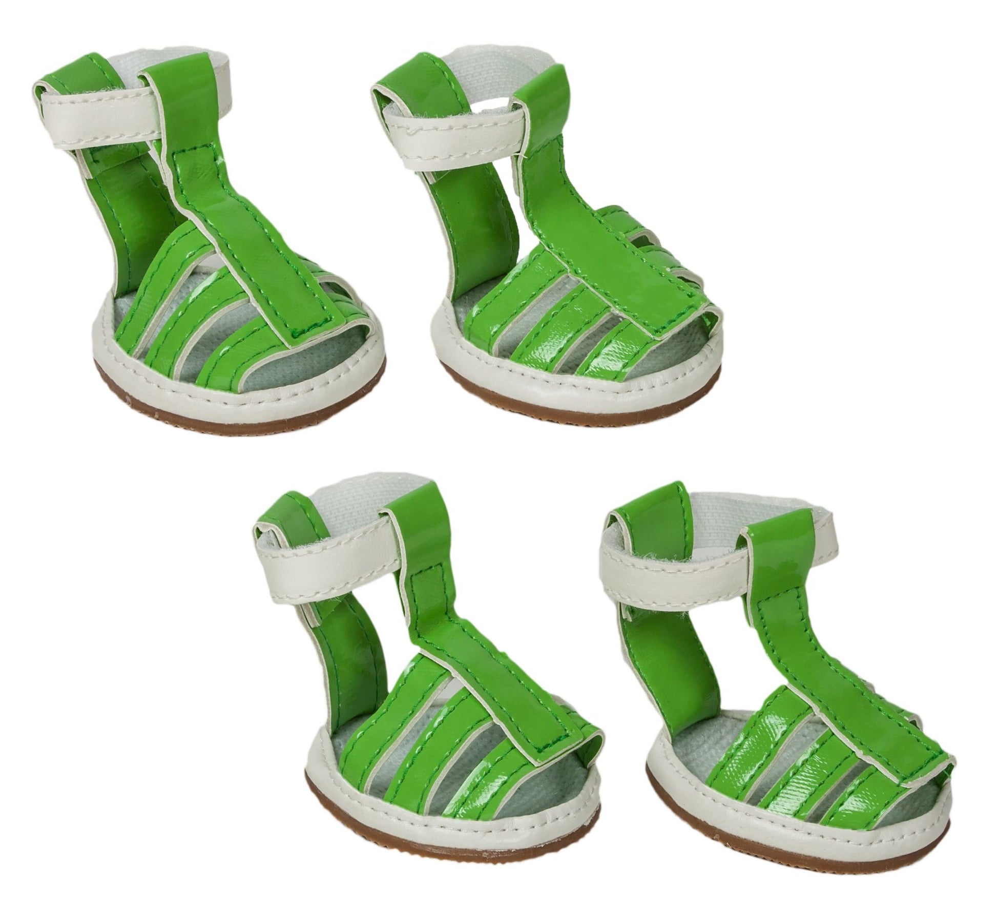 Buckle-Supportive Pvc Waterproof Pet Sandals Shoes - Set of 4