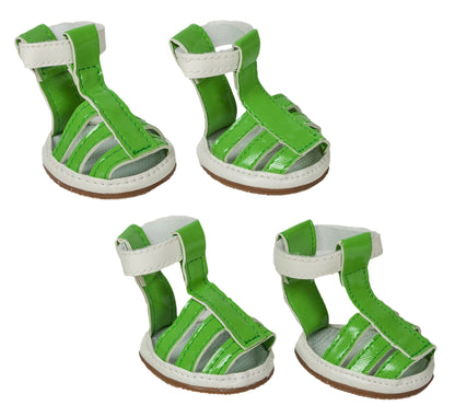 Buckle-Supportive Pvc Waterproof Pet Sandals Shoes - Set of 4