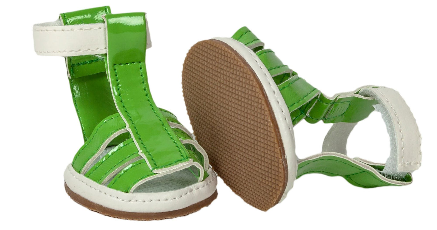 Buckle-Supportive Pvc Waterproof Pet Sandals Shoes - Set of 4