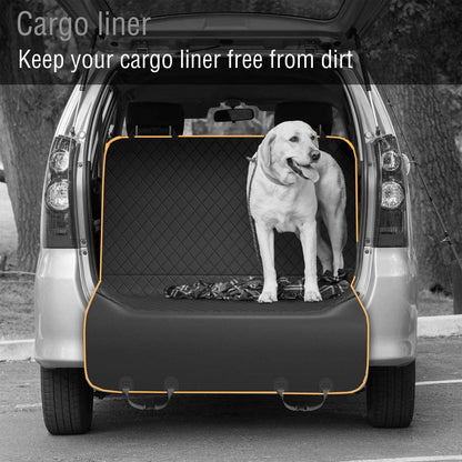 Cargo Liner for Dogs; Water Resistant Pet Cargo Cover Dog Seat