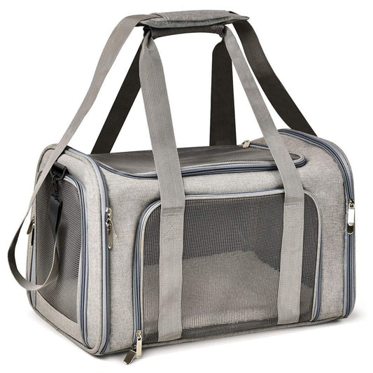 Carrier for Cat Pet Soft Transport Bag Foldable Dog Backpack 4 Open