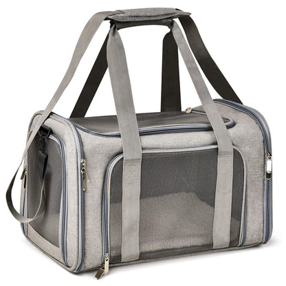 Carrier for Cat Pet Soft Transport Bag Foldable Dog Backpack 4 Open