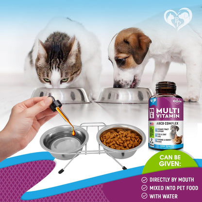 15-in-1 Multivitamin Liquid for Dogs & Cats, Glucosamine 60 ml