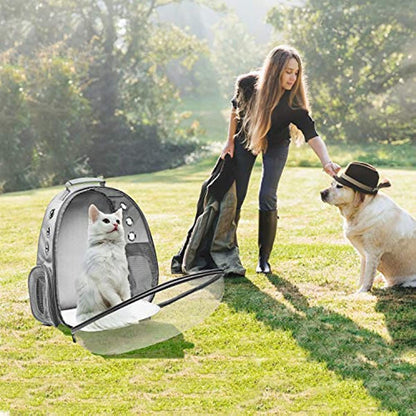 Cat Backpack Carrier Bubble Bag; Small Dog Backpack Carrier