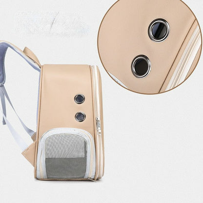Cat Backpack Light Color Transparent Pet Bag Large Space