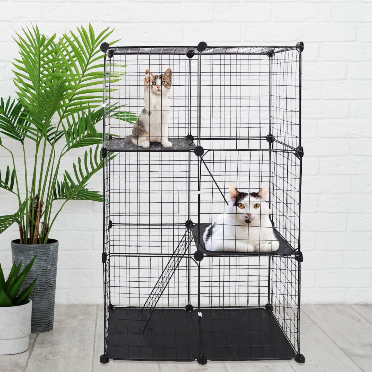 Cat Cage DIY Indoor Pet Home Small Animal House Detachable Playpen