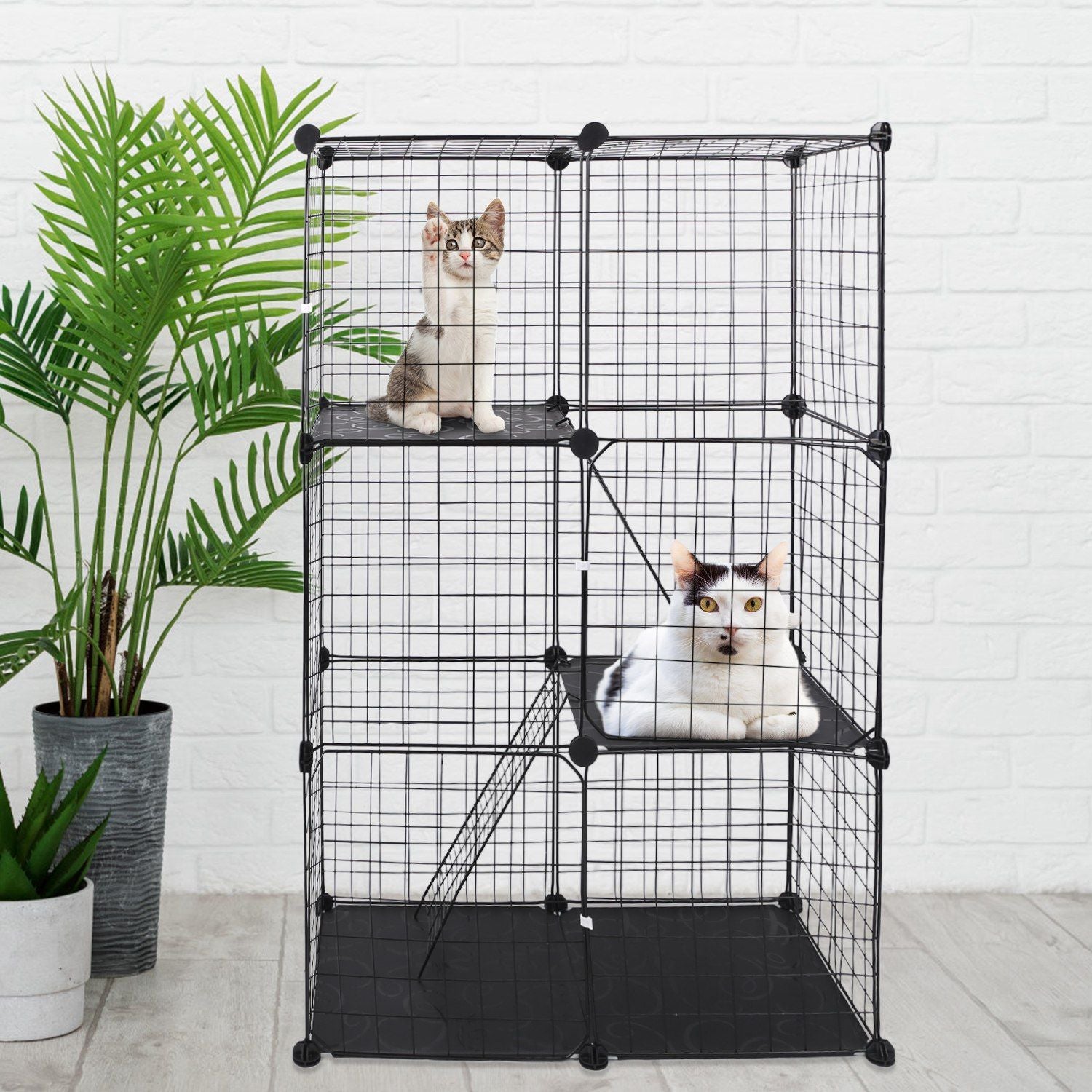 Cat Cage DIY Indoor Pet Home Small Animal House Detachable Playpen