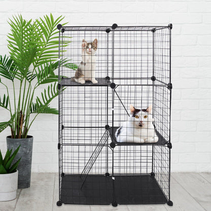 Cat Cage DIY Indoor Pet Home Small Animal House Detachable Playpen