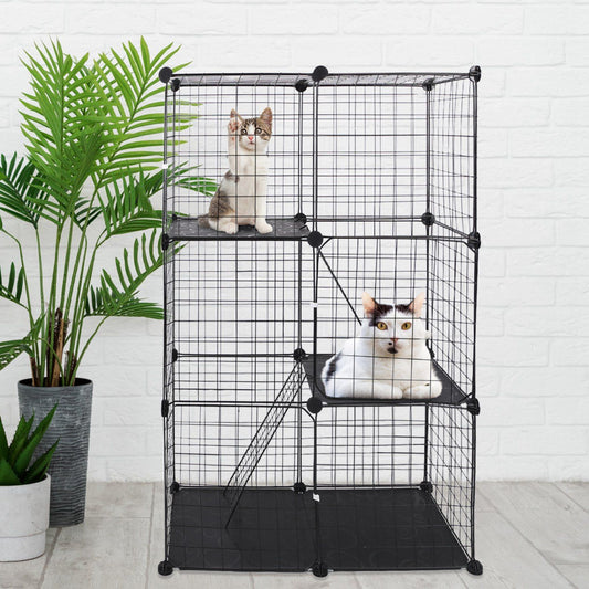 Cat Cage DIY Indoor Pet Home Small Animal House Detachable Playpen