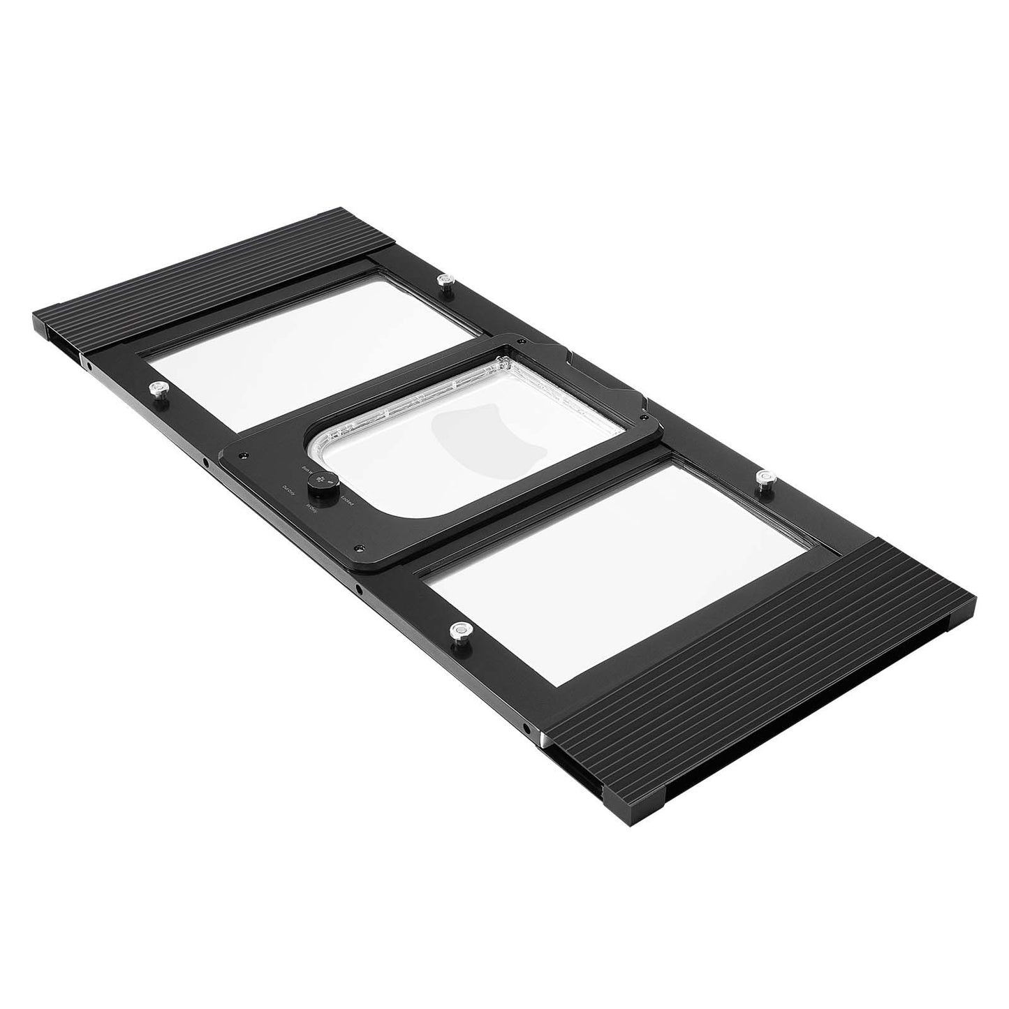 Cat Door for Window, Adjustable to Fit Window Width 31, 4 Secure