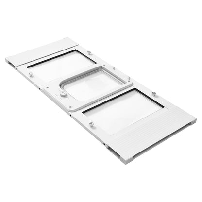 Cat Door for Window, Adjustable to Fit Window Width 31, 4 Secure