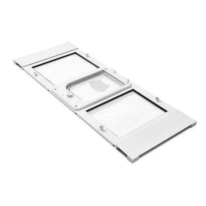 Cat Door for Window, Adjustable to Fit Window Width 35, 4 Secure