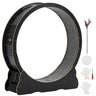 VEVOR Cat Exercise Wheel, 48 in Wooden Cat Running Wheel with Carpeted Runway & Locking