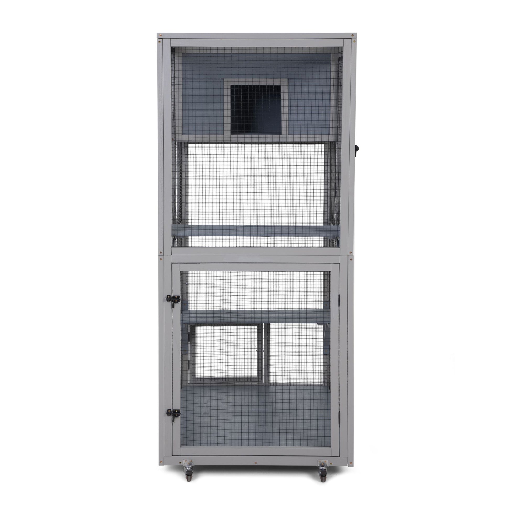 Cat House Catio Outdoor Enclosure with Platforms, 66'' Cat Condos