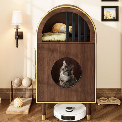 Cat Litter Box Enclosure, 2-in-1 Condo Cat Bed, Cat Shelter