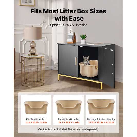 Cat Litter Box Enclosure Furniture, 27.6 in Hidden Litter Box