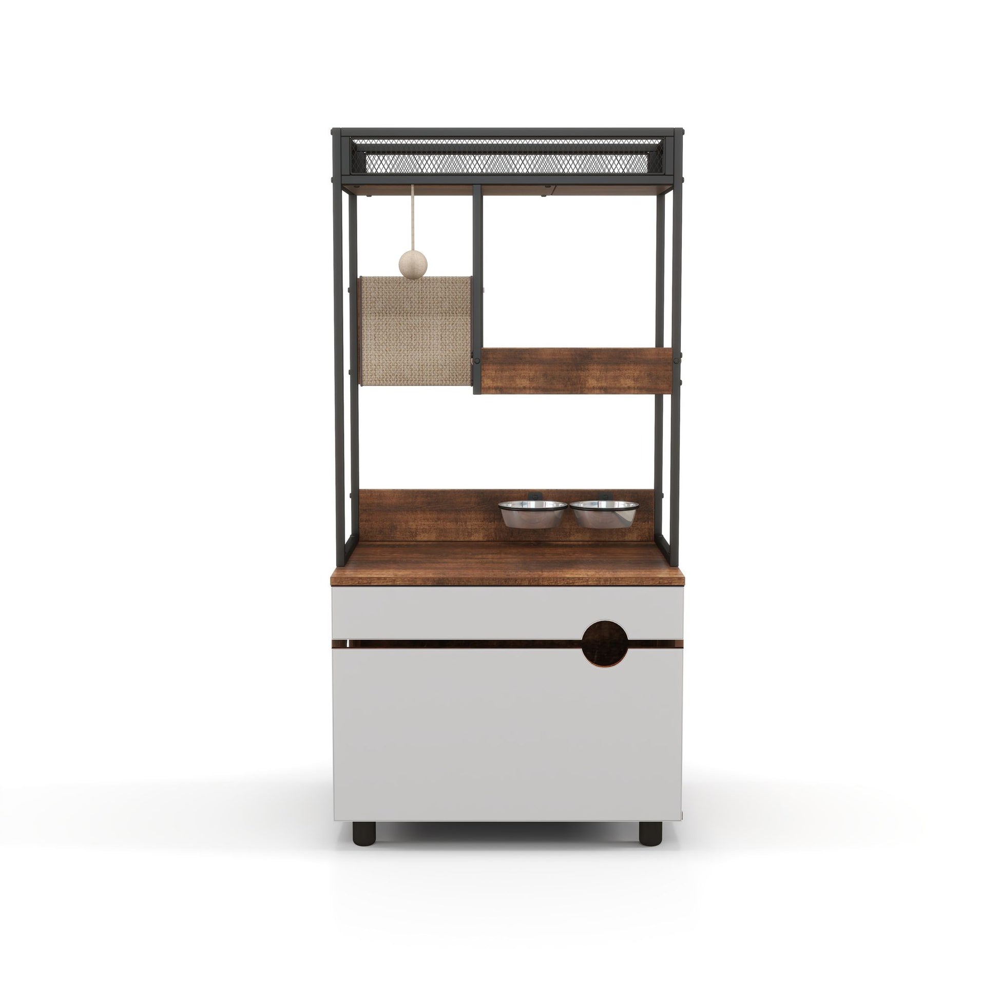 Cat Litter Box Enclosures with Cat Tree Tower, Cat Furniture,Cat