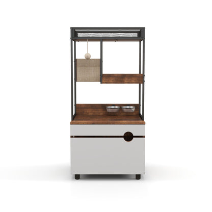 Cat Litter Box Enclosures with Cat Tree Tower, Cat Furniture,Cat