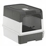 Cat Litter Box Hooded Cat Litter Tray with Drawer Pan Front Entry &