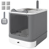 Cat Litter Box with Lid, Enclosed Litter Box for Medium Cats