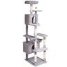 VEVOR Cat Tree for Indoor Cats, 72" Cat Tower with 2 Cat Condos, Sisal