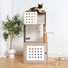 Cat Tree with Litter Box Enclosure, All-in-One Cat Tower for Indoor