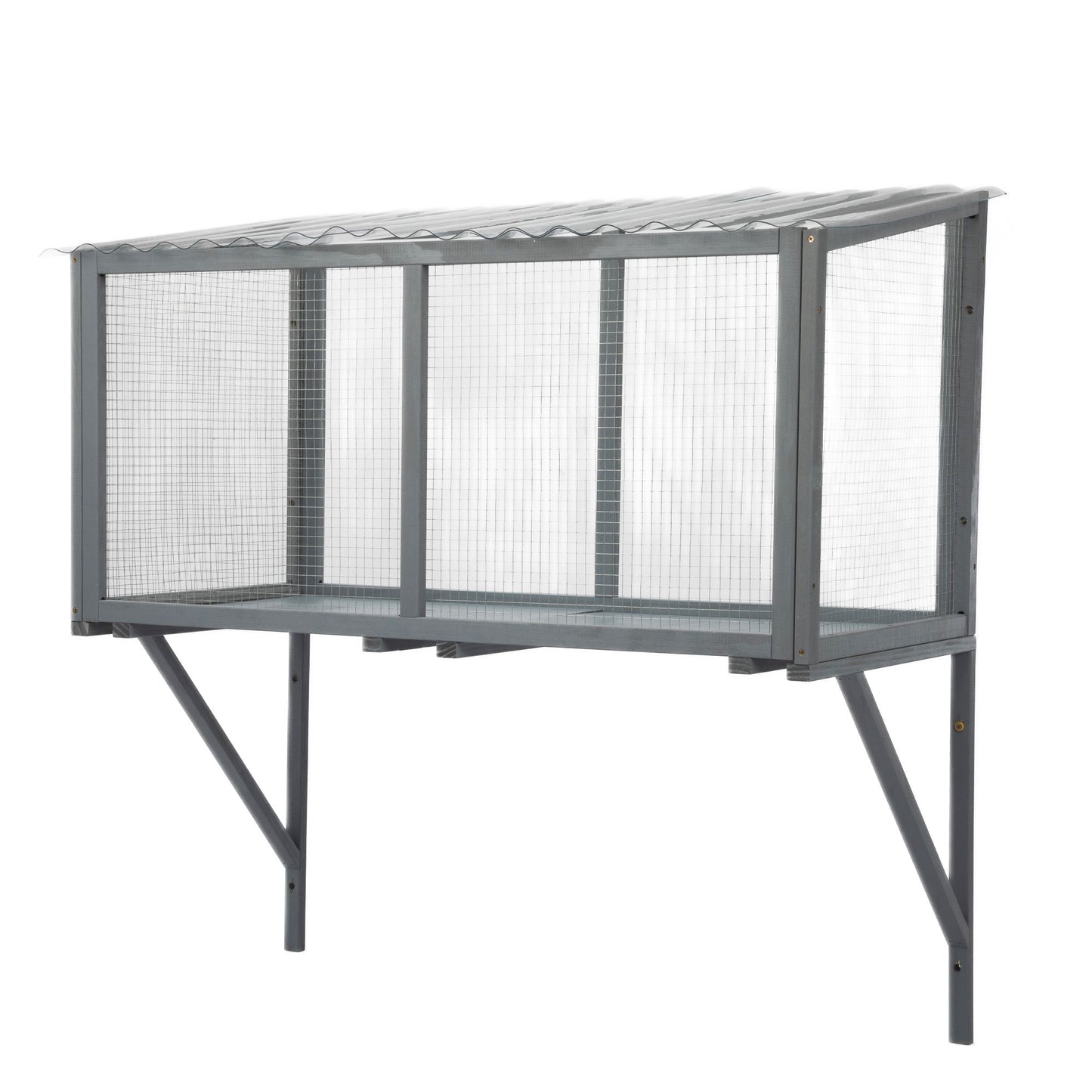 Cat Window Catio, Cat Outdoor Enclosure with Sun Sheet Roof, Wall
