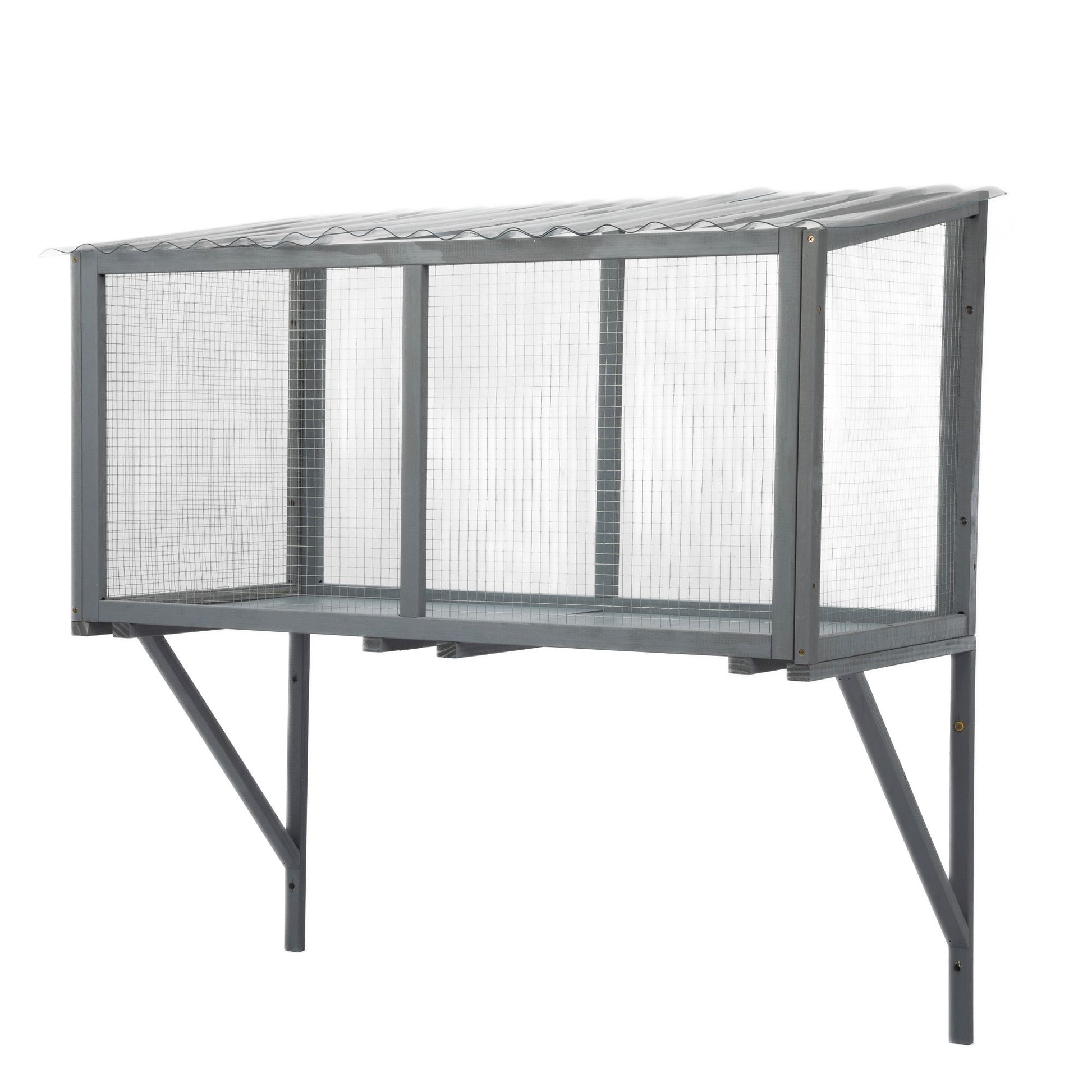 Cat Window Catio, Cat Outdoor Enclosure with Sun Sheet Roof, Wall