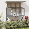 Cat Window Catio, Cat Outdoor Enclosure with Sun Sheet Roof, Wall