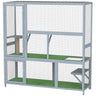 Catio Outdoor Cat Enclosure, 77" H Wooden Cat House