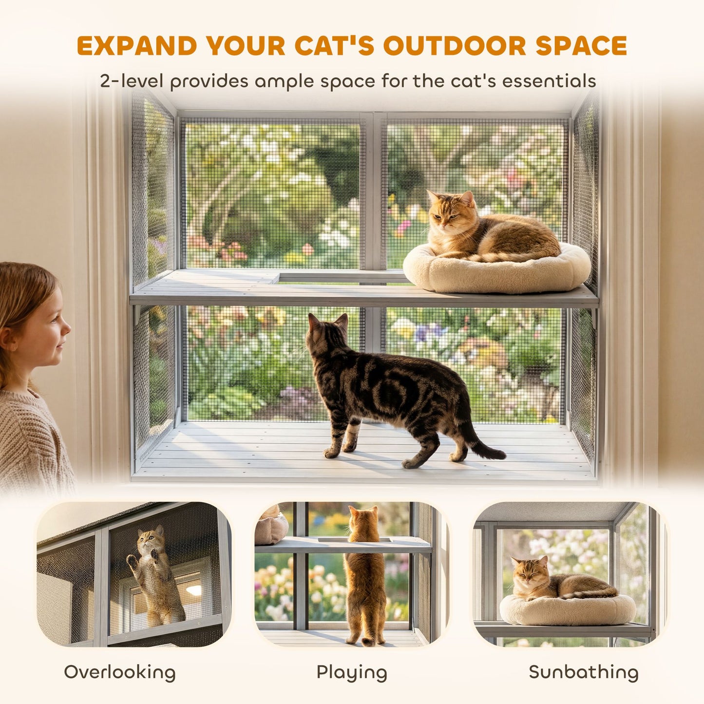 Catio Outdoor Cat Enclosure Outdoor Window Box Cat House
