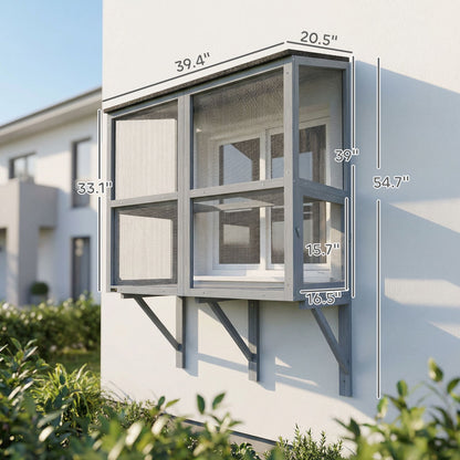Catio Outdoor Cat Enclosure Outdoor Window Box Cat House