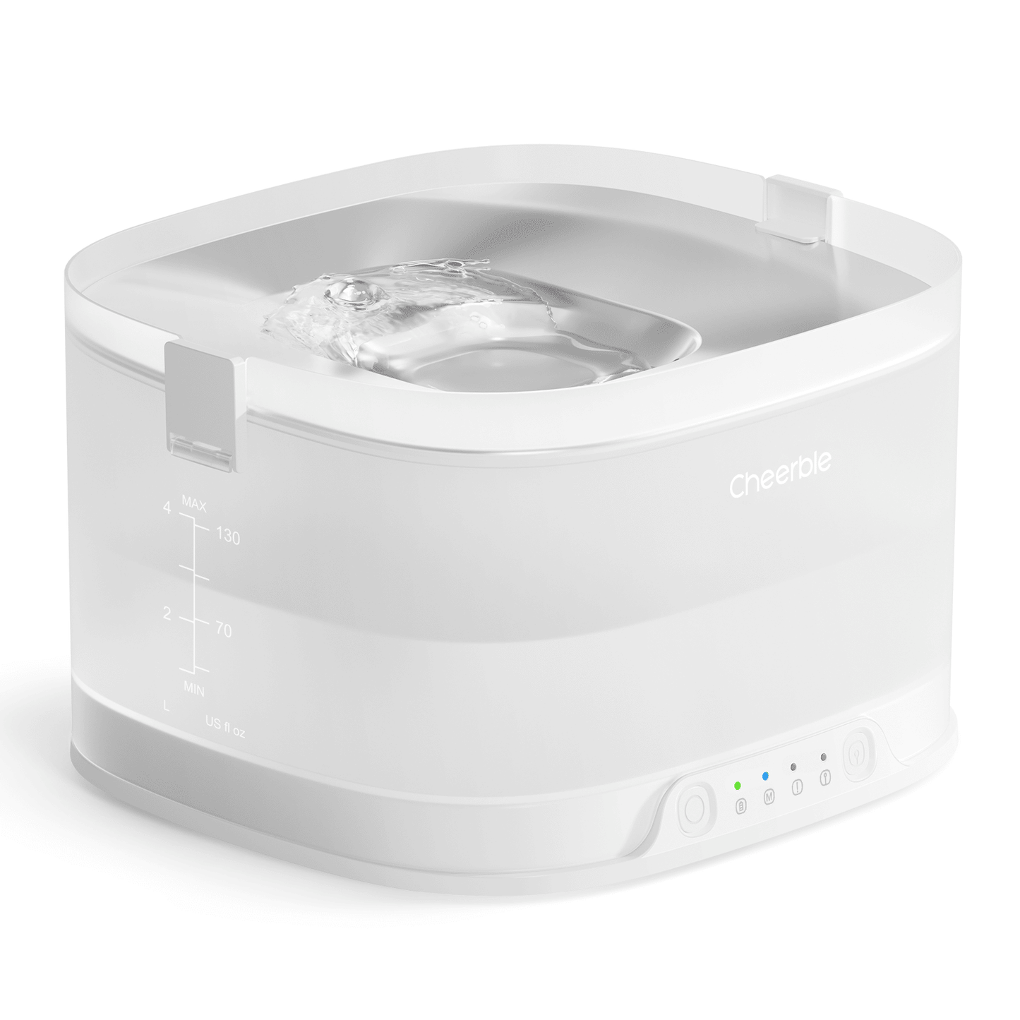 Pumpless Dog Water Elfin Fountain, Wireless Pet Fountain Battery