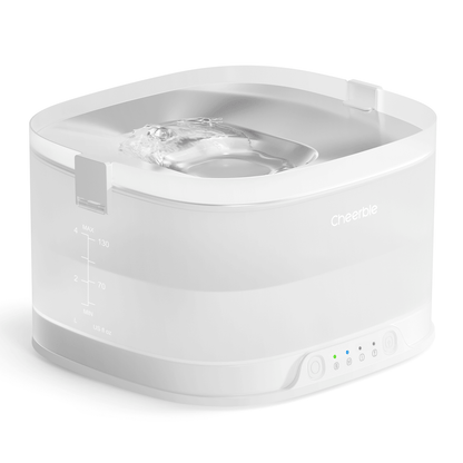 Pumpless Dog Water Elfin Fountain, Wireless Pet Fountain Battery
