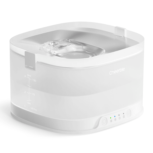 Pumpless Dog Water Elfin Fountain, Wireless Pet Fountain Battery