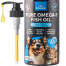 Fish Oil for Dogs 32 oz, Omega Skin & Coat Liquid Supplement