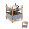 Creative Cat House with Semi-Enclosed Condo