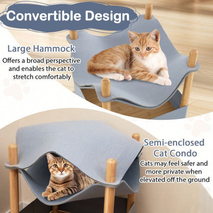 Creative Cat House with Semi-Enclosed Condo