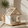 Daisy FSC-Certified Cedar Cat House with Acrylic Roof – Indoor