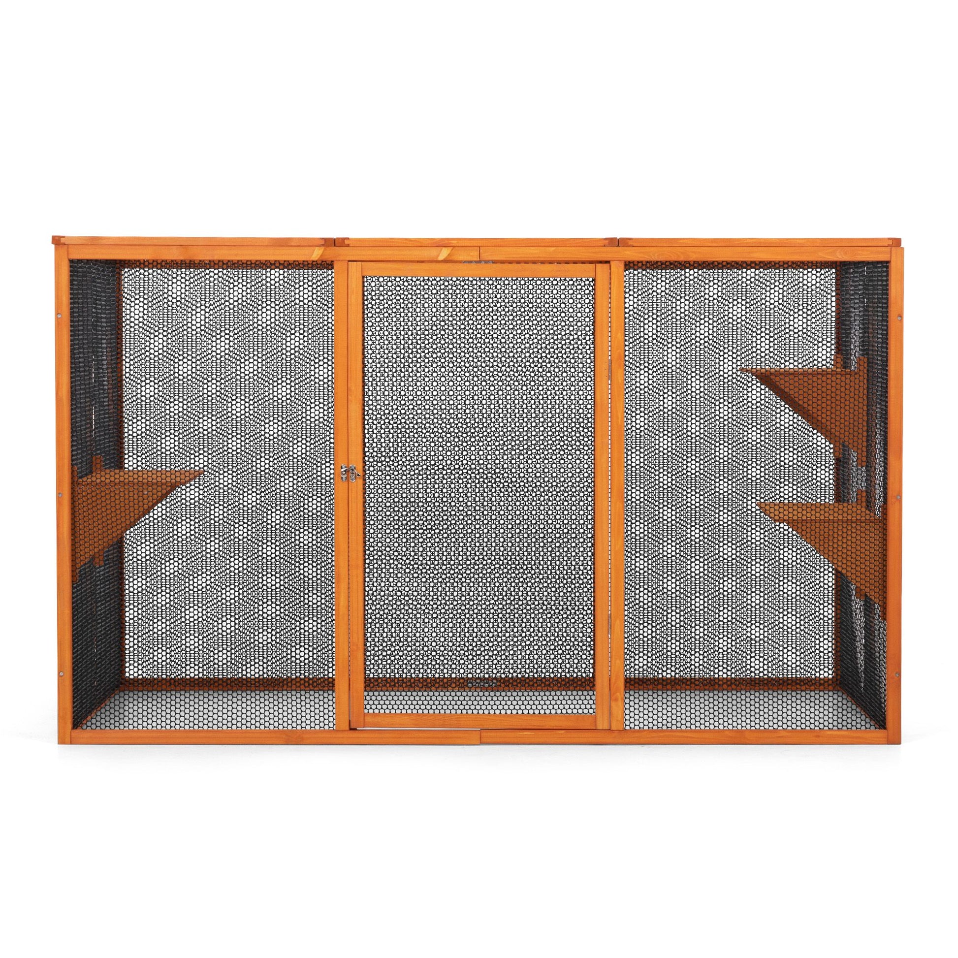 Detachable Cat Enclosure with Waterproof Roof and 3 Jumping