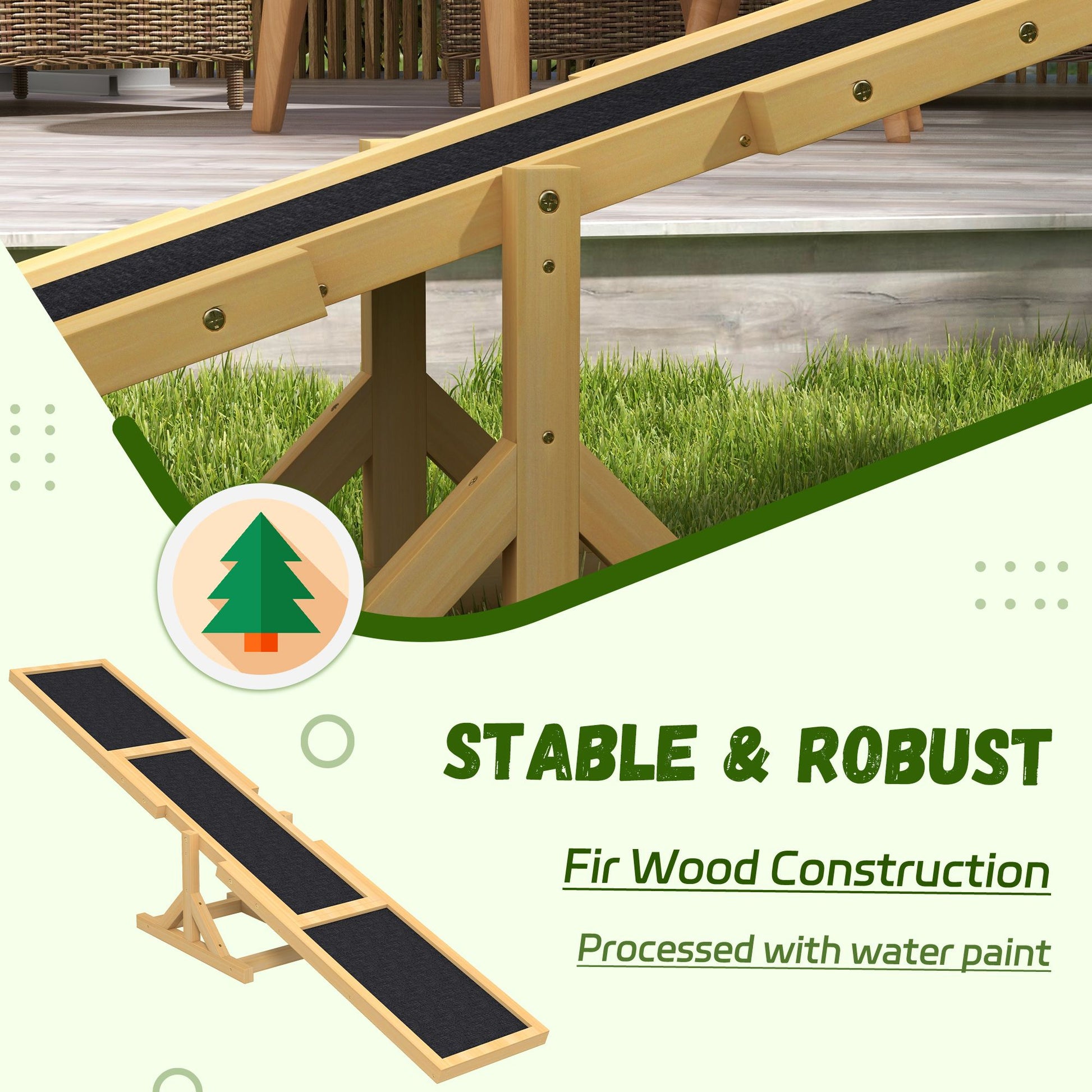 Dog Agility Ramp, Pet Seesaw