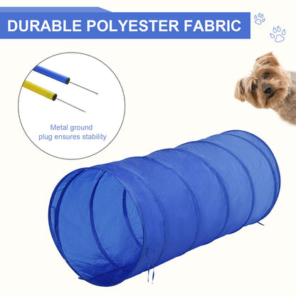 Dog Agility Tools 4PCS Set PE Jumps Stop Box Outdoor Training