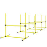 Dog Agility Training 4 Piece Set with Adjustable Height Jump Bars