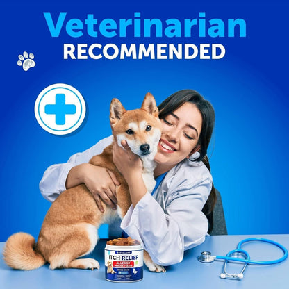 Skin & Coat Support Chews for Dogs, Omega-3 Fish Oil Blend