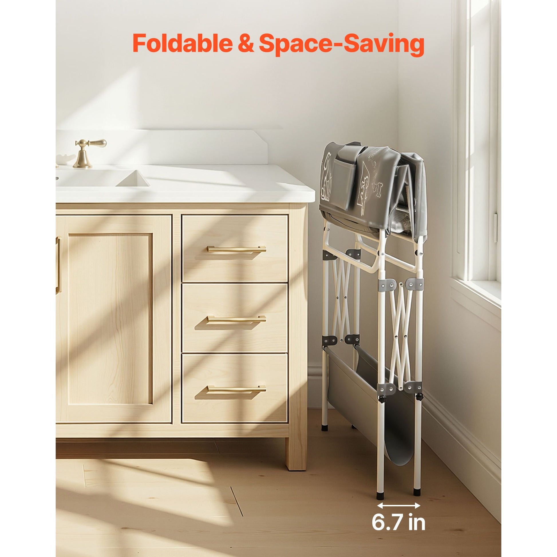 Dog Bathtub, Elevated Dog Bath Tub, Collapsible Pet Bathing